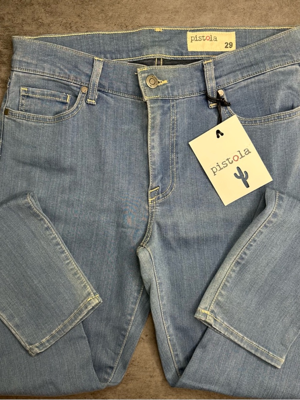 Pistola “The Dreamer” Jeans NWT Light Wash High Rise Skinny Size 29 - Picture 8 of 9